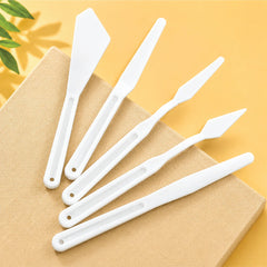 Keep Smiling Plastic Palette Knife Set | 5 Pcs