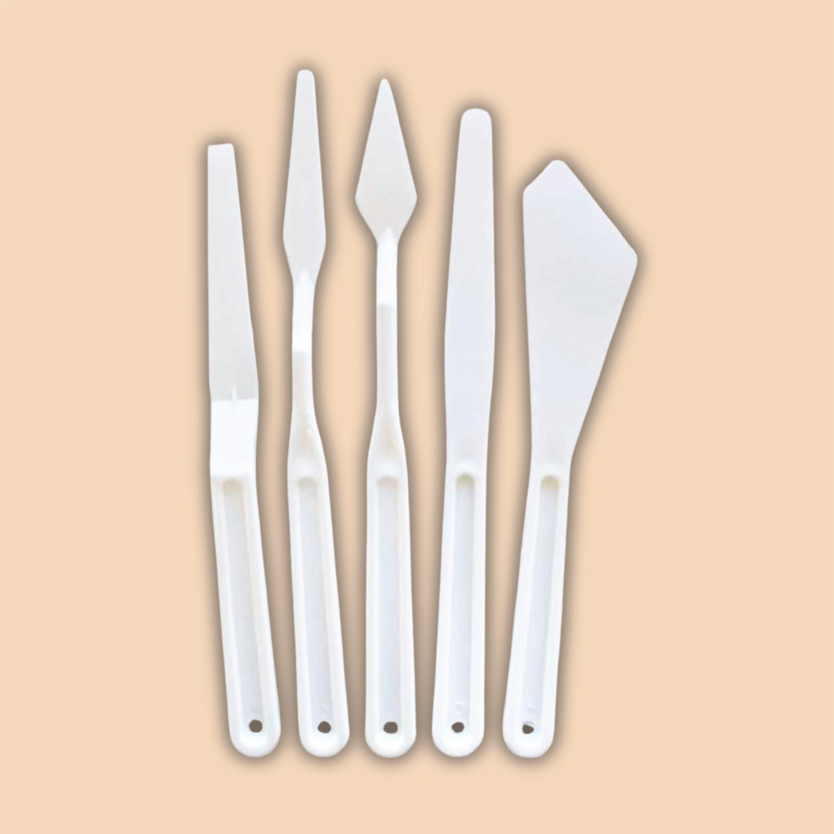 Keep Smiling Plastic Palette Knife Set | 5 Pcs
