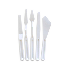 Keep Smiling Plastic Palette Knife Set | 5 Pcs