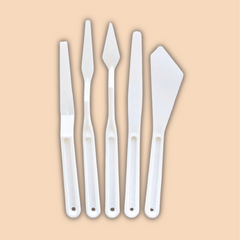 Keep Smiling Plastic Palette Knife Set | 5 Pcs