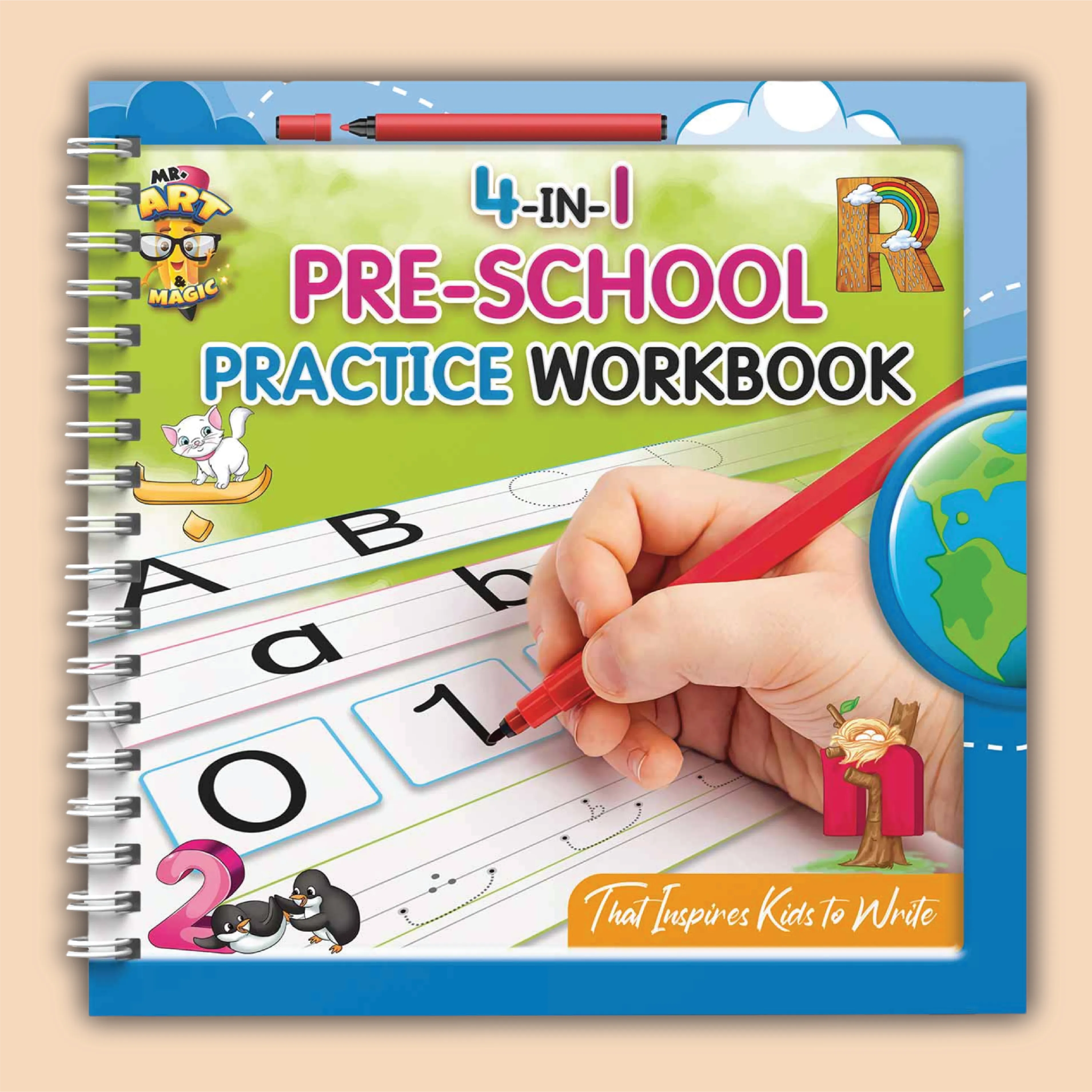 4 in 1 Pre School Practice Workbook
