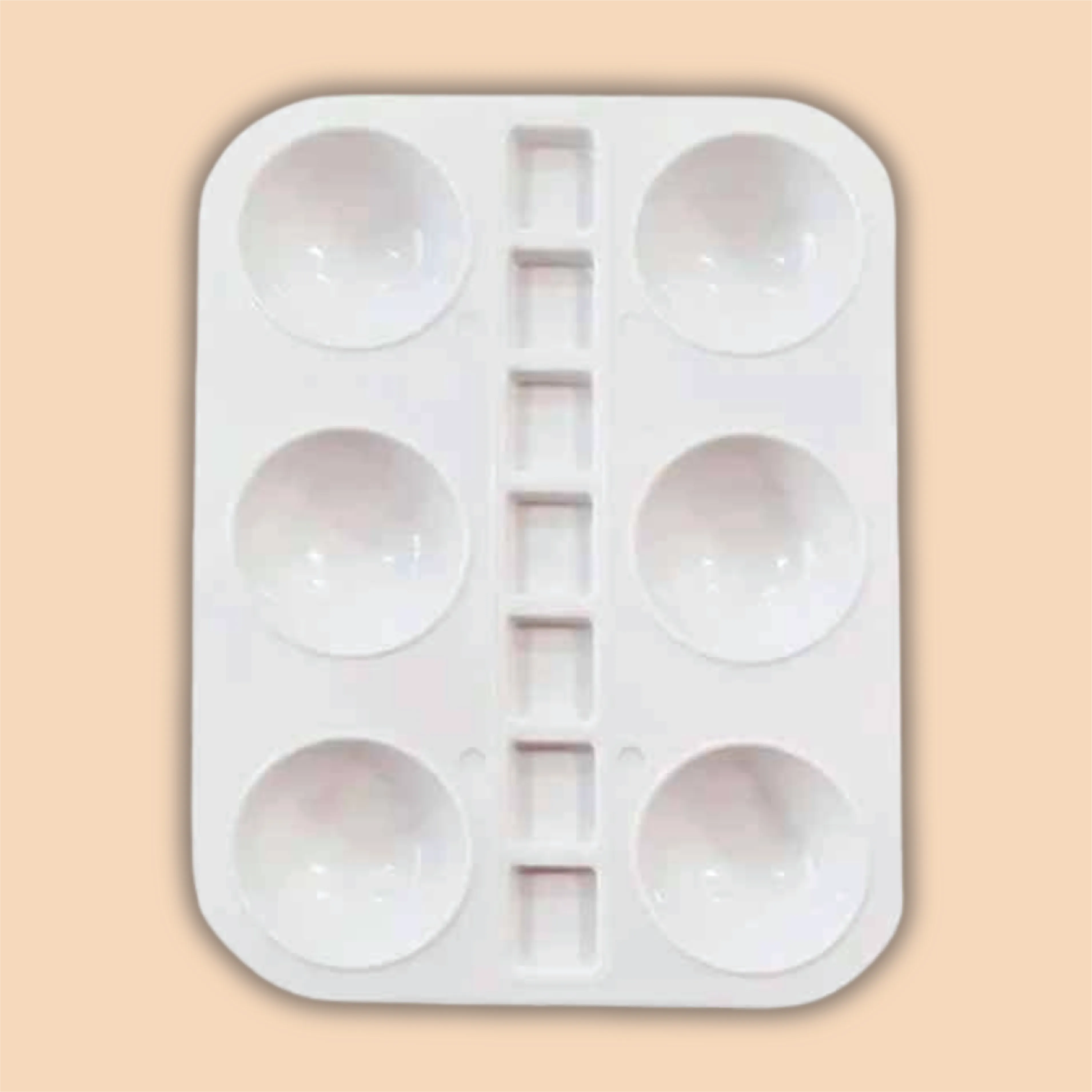 Mixing Paint Palette | 6 colors | Square
