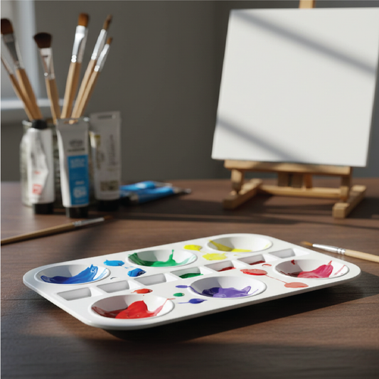 Mixing Paint Palette | 6 colors | Square