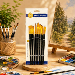 Keep Smiling Artist Brush Set | Mix | 12 Pcs
