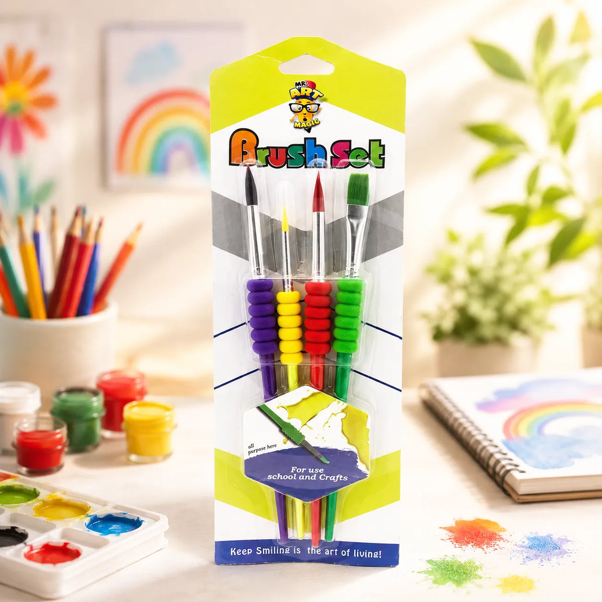 Keep Smiling Childern Brush Set 4 Pcs