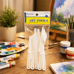 Keep Smiling Plastic Palette Knife Set | 5 Pcs