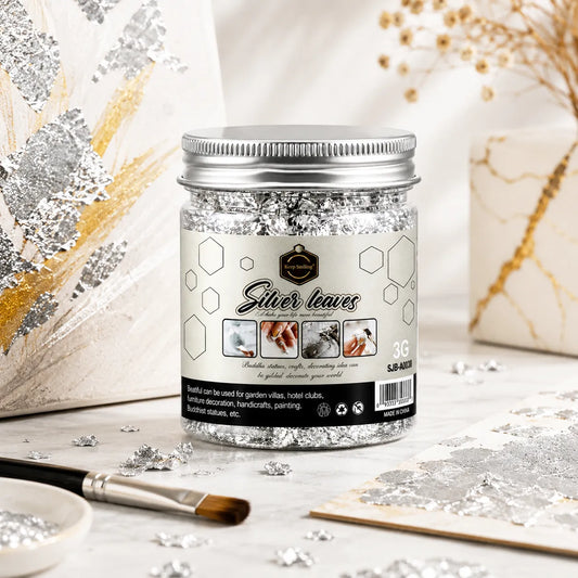 KeepSmiling Silver Leaves Flakes 3G