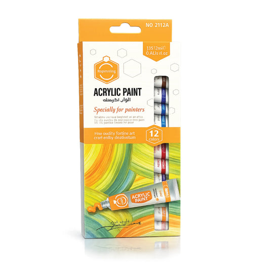 12 Colors Acrylic Paint Set | 12ml Tubes