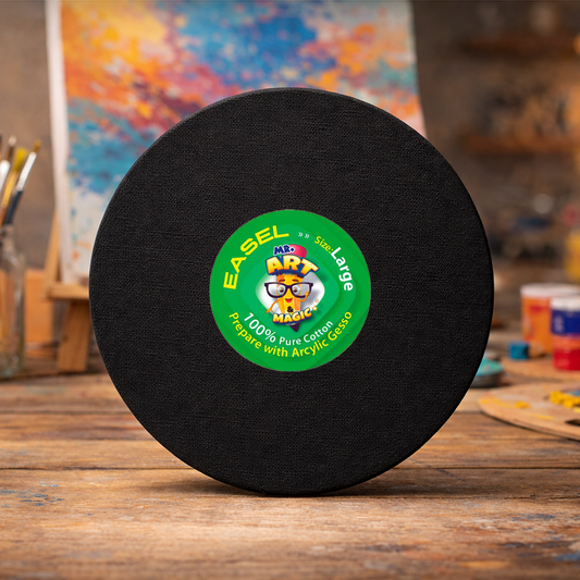 Round Black Canvas Board