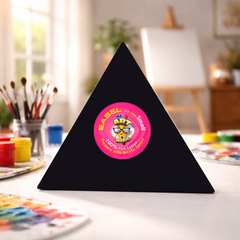 Triangle Black Canvas Board