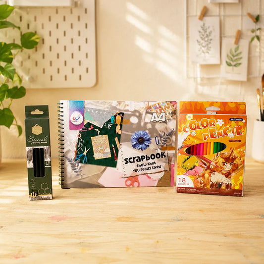 Creative Sketching & Scrapbook Bundle | 3-Piece Art Set | 10% Off
