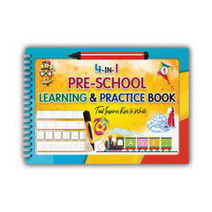 4 in 1 Pre School Learning & Practice Book