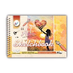 30 Pages A5 Sketchbook