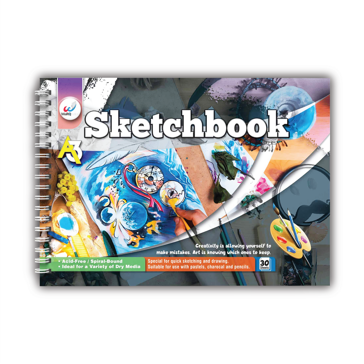 30 Pages A3 Sketchbook