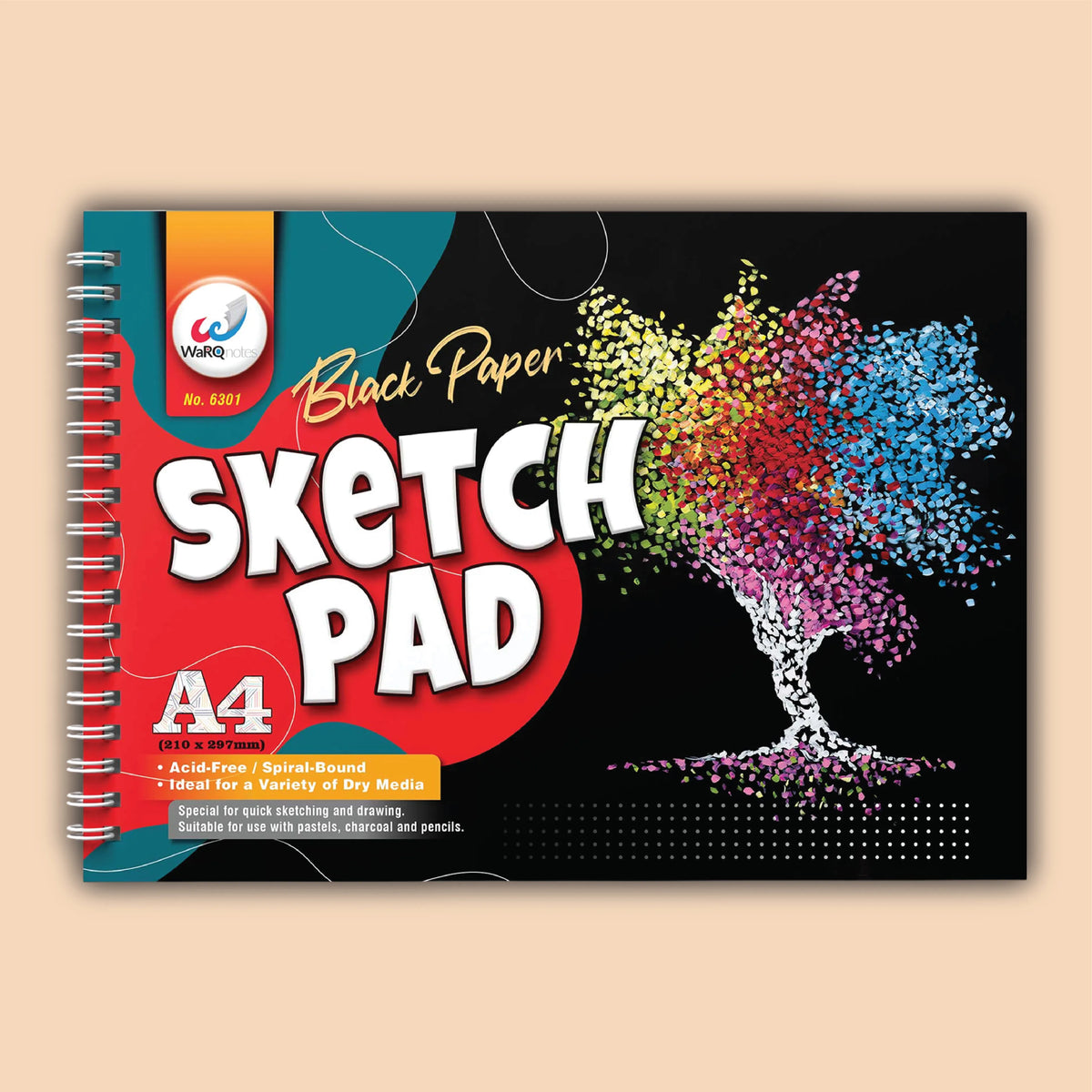 A4 Black Sketchpad
