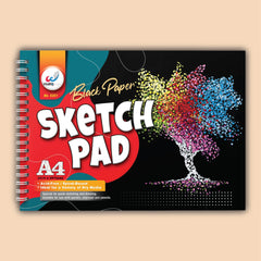 A4 Black Sketchpad