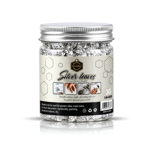 KeepSmiling Silver Leaves Flakes 3G