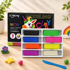 Creative Education Clay Set for Kids | 8 Bright Colors |