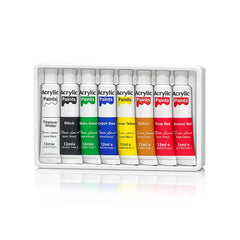 8 Colors Acrylic Paint Set | 12ml Tubes