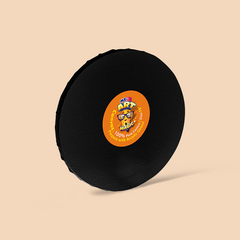 10-Inch Black Round Canvas Board