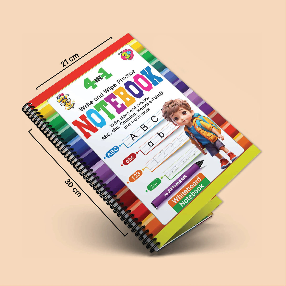4 in 1 Write & Wipe Practice Notebook
