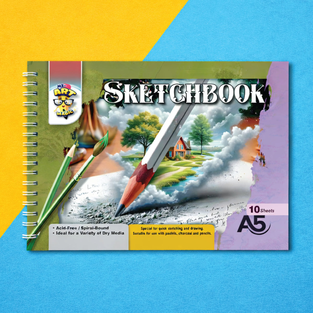 10 Pages A5 Sketchbook