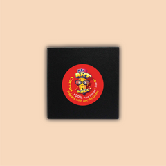 4-Inch Black Square Canvas Board