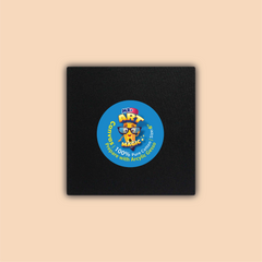 6-Inch Black Square Canvas Board