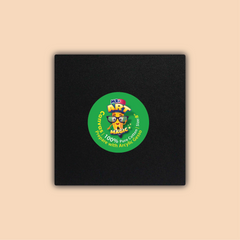 8-Inch Black Square Canvas Board