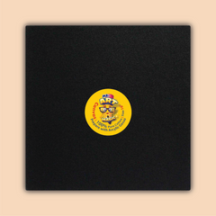 16-Inch Black Square Canvas Board