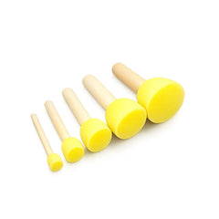 Round Sponge Brush Set | 5 Sizes |