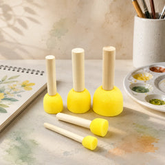 Round Sponge Brush Set | 5 Sizes |