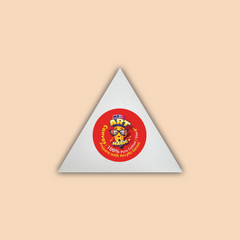 4-Inch White Triangle Canvas Board