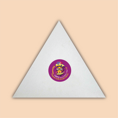 12-Inch White Triangle Canvas Board