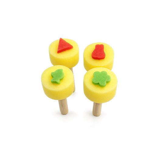 4 Pcs Sponge Painting Brushes Set for Kids